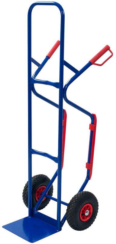 Transportkarren, blau L/010762.2 Tragkraft 250kg, Luftbereifung 260mm - Transportgeräte