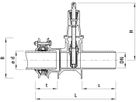 Spitzend/Mehrbereichsmuffenschieber 4251 Synoflex DN 150 - Hawle Synoflex