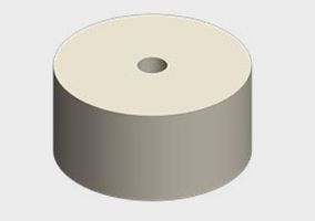 Multi-Befestigungskonsole Dämmung Glaswolle Ø 400 mm , Dicke flexibel - INOXTECH-Handlauf-/Geländer-System