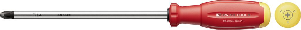 PB Schraubenzieher, SwissGrip Evo, Phillips PH PB 38190 , Gr. 4 , L=200mm - Schraubenzieher
