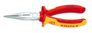 KNIPEX Spitzzange, verchromt 2506, L= 160 mm, 1000V, VDE/SEV geprüft - Zangen, Schneiden