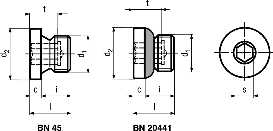 Verschl I-6kt Rohrgw o Dicht ST VZB BN45 DIN908 G 1 A - Bossard Schrauben