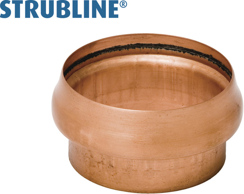 Übergangsstücke 75/ 76 mm 257 "Strubline" - Kupfer Spenglereihalbfabrikate