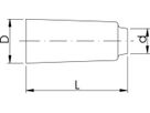 Tülle blau für Schutzrohr 16 mm 3921 762 101 235  (grün 760 854 987) - GF Instaflex-Klemmprogramm