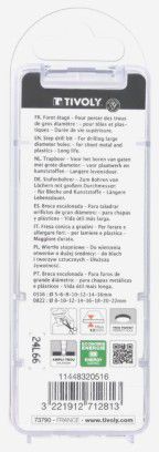 TIVOLY Stufenbohrer XL HSS tialN TSP Spitze Schaft 10 , 5-6-8-10-12-14-16 mm - Bohren