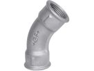 Bogen 45° 41 S 3/8" 770 041 103 - GF schw. Tempergussfittings