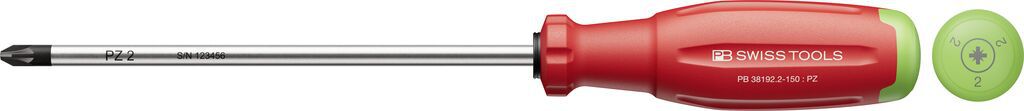 PB Schraubenzieher, SwissGrip Evo, Pozidriv PZ PB 38192 , Gr. 2 , L=150mm - Schraubenzieher