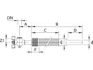 RMA Hauseinführung für Gas PN 5 mit Eck-Kugelhahn EKSF d 50mm - 1 1/2" - Wild Gebäudeeinführung