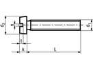 Zyl-Schr mit Schlitz INOX A2 BN650 DIN84A M5x50 - Bossard Schrauben