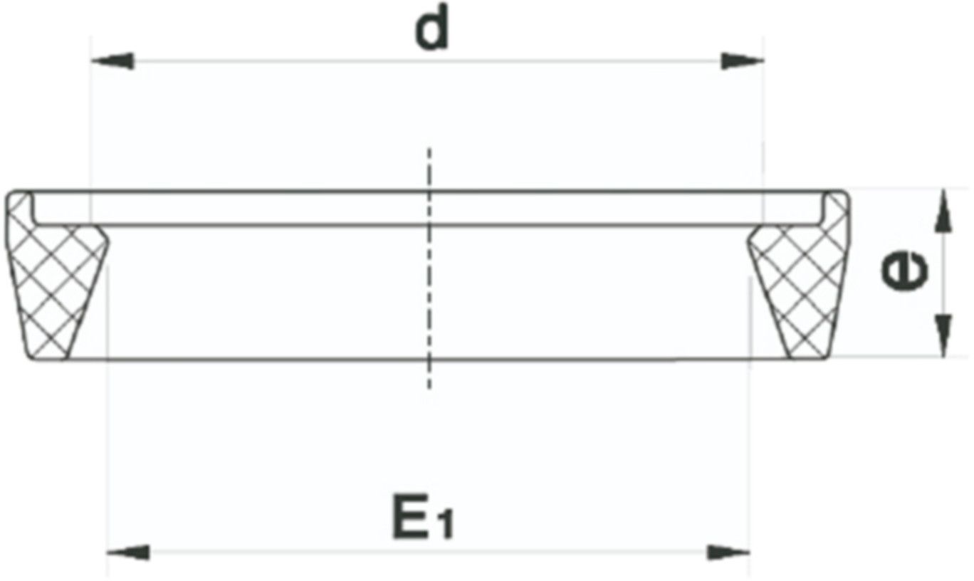 Trapezdichtung NBR 70029 d 50mm - Plasson-Klemmfittinge