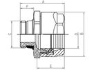 Schwarzrohradapter m.AG FLAMCO SX PLUS G 1/2" x 1/2" - Flamco Zubehör