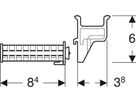 Duofix Set Halter für SilentPanel 111.161.00.1 - Geberit-Duofix