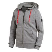 FHB BENNO Sweater-Jacke mit Kapuze grau Gr. 2XL - Textilien