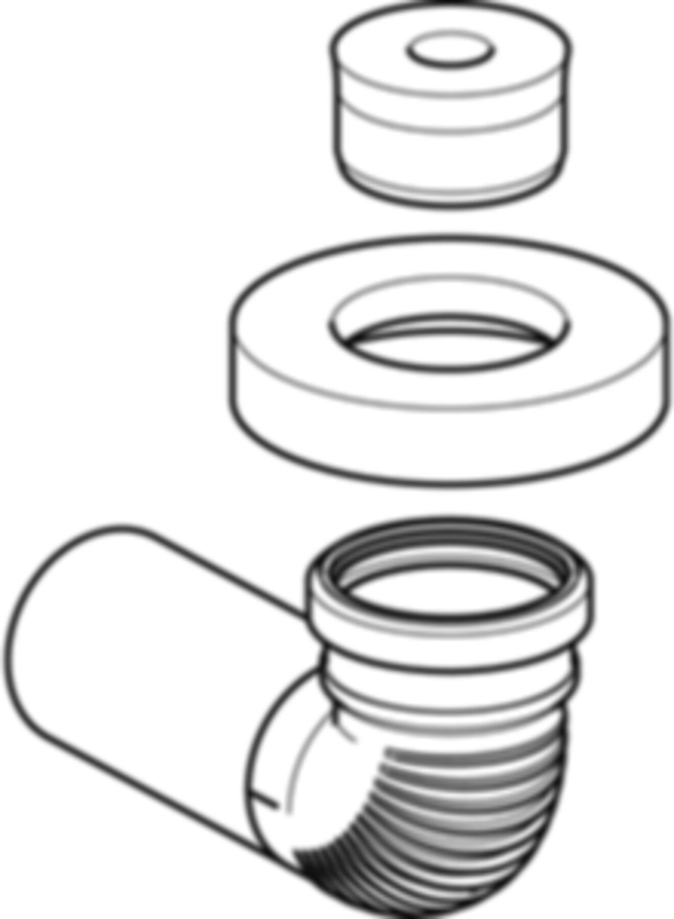 Regenwasser-Anschlussgarnitur waagrecht d110/110mm Silent-db 20 310.970.00.1 - Geberit-Dachentwässerung