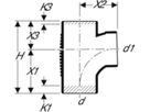 Bogenabzweig 88,5° d 110/ 90mm 310.088.14.1 - Geberit-PE-Silent-Formstücke