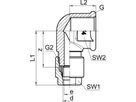 Anschlusswinkel IG SO 02521 14- 1/2" - Serto-Programm M/G