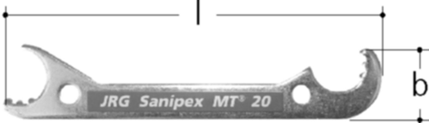 Konterschlüssel +GF+ JRG Sanipex MT