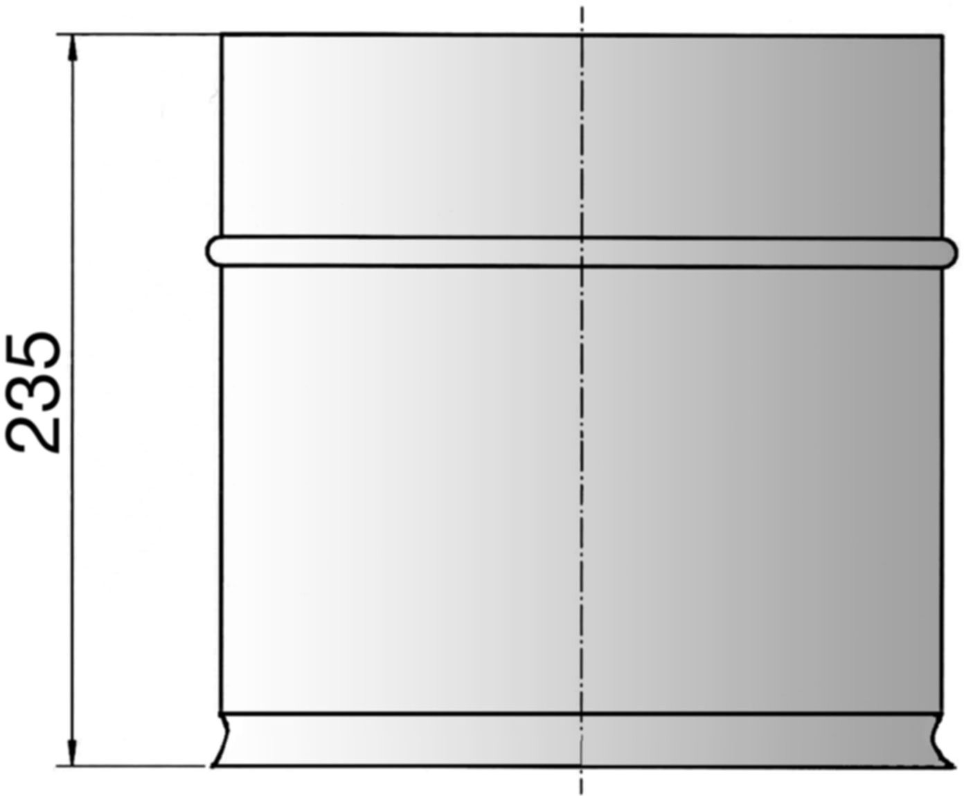 Alkon Einlageplatte verzinkt d 100 mm VKA16100 für Isolation 50 mm - Kaminsystem V4A einwandig