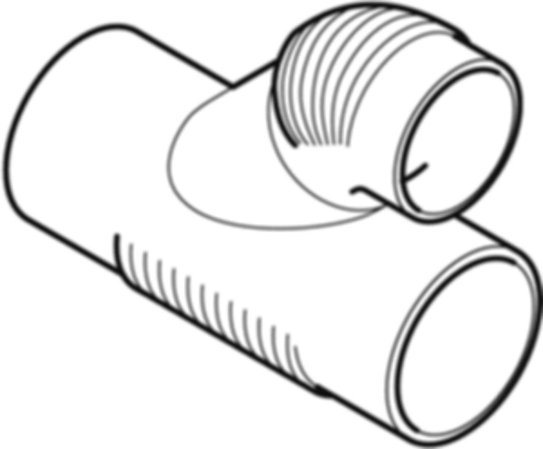 Parallelabzweig d 110/110mm 310.101.14.1 - Geberit-PE-Silent-Formstücke