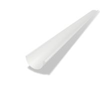 PREFA Hängerinne à 6 M 250 mm P.10 Prefaweiß - PREFA Dachentwässerungssysteme