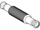 Axialkompensator 54mm 23938 mit Pressmuffen La = +/-1.4 - Mapress-Heizungs-Formstücke
