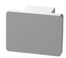 Endkappen Eckig zu Ganzglasgeländer Handlauf 40x30mm , 1.4301 , geschliffen - INOXTECH-Handlauf-/Geländer-System