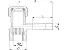 ELGEF Anbohr-T B32 PN 16 (Karton à 12 Stk.) d 63/63mm 193 280 185 - ELGEF Plus Elektroschweissfittinge