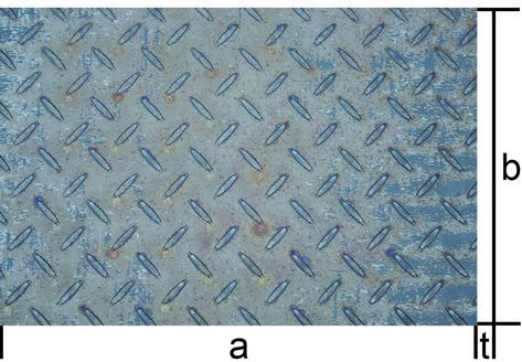 EN 10025 1500/3000/5.0 mm - Tränenbleche, S235JR, schwarz