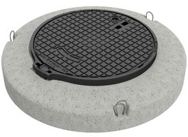 EasyTop mit Scharnier D400 NW 800 mit Sockel NIVOPLAN o. Lüftungsöffnung, o. Verriegelung - Bauguss ACO  Klasse A-F