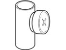 Putzstück 90° 368.451.16.1 d 125/110mm - Geberit-PE-Formstücke