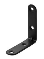 Hettich Stuhlwinkel Stahl schwarz, 15 x 60 x 60mm, Stärke 2mm - Diverse Möbelbeschläge und Zubehör