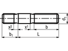 Stiftschr o Festsitz ~1,25d St 8.8 BN1390 DIN939FO M6x20 - Bossard Schrauben