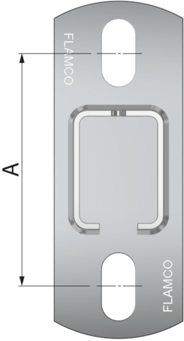 Schienenkonsolen R7 L=400mm 71696 für Schiene R7 - Flamco-Rohrschellen