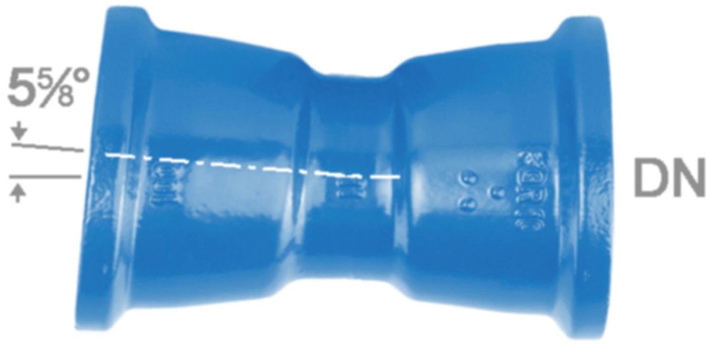 STM-Bogen 2M Fig. 2826a 5° DN 100 - Von Roll Steckmuffenformstücke