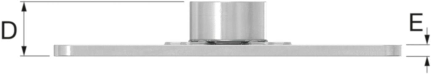 Grundplatten verz. 2-Loch M 12 120 x 40 mm 39434 - Rohrschellen-Zubehör