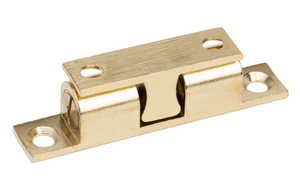 HSI Ideal-Kugelschnäpper Messing LxB=50x9mm, blank, Haltekraft verstellbar - Diverse Möbelbeschläge und Zubehör