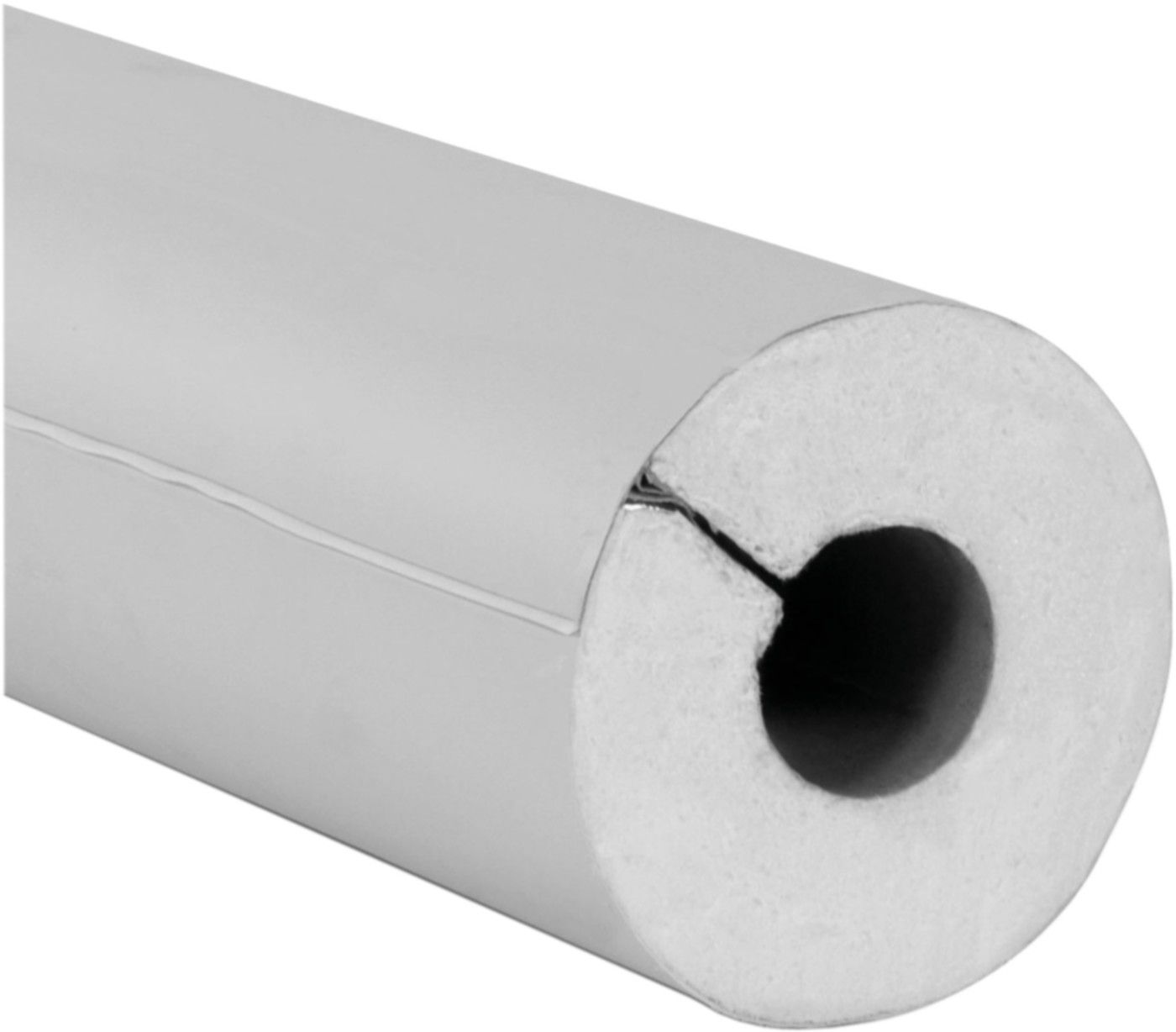 PU-Rohrisolierschalen L=1m mit PVC-Folie 30 mm - d 42 mm / 11/4" - Polyroll/Steinonorm Isolation