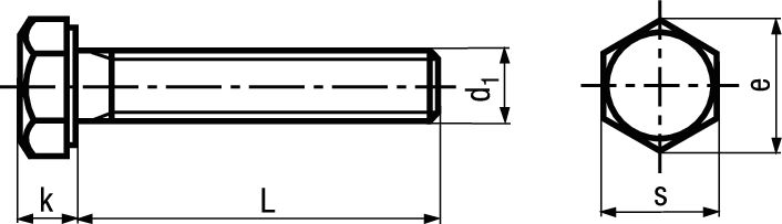 6-kt Schr o Schaft ST8.8 GEOM 500 A BN21200 DIN933 M 8 x 45 - Bossard Schrauben