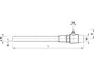 Ausblase-Kugelhahn mit PE-Rohr 6892 DN 40 / d 50mm - Hawle Armaturen