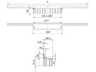 Duschrinnen CeraWall Individual 1200mm 5-535498 Einbau an Wand, zum verdeckten Einbau - SCHACO Entwässerungstechnik