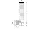 Hydranten-Einlaufbogen Guss BLS N842 GT 1,35-1,80m DN 100 - Hawle Hydranten