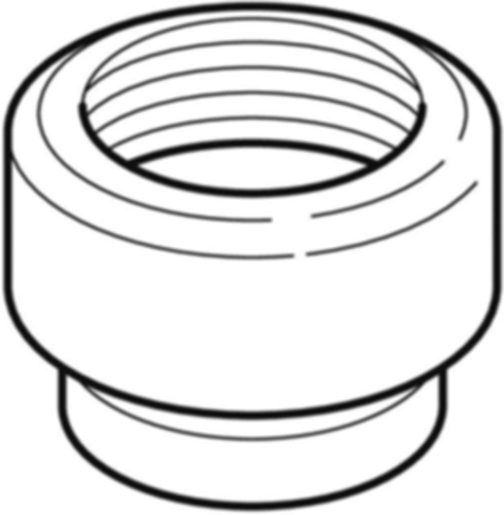 Anschweissende mit Innengewinde d 50mm - 1 1/2" 361.723.16.1 - Geberit-PE-Formstücke