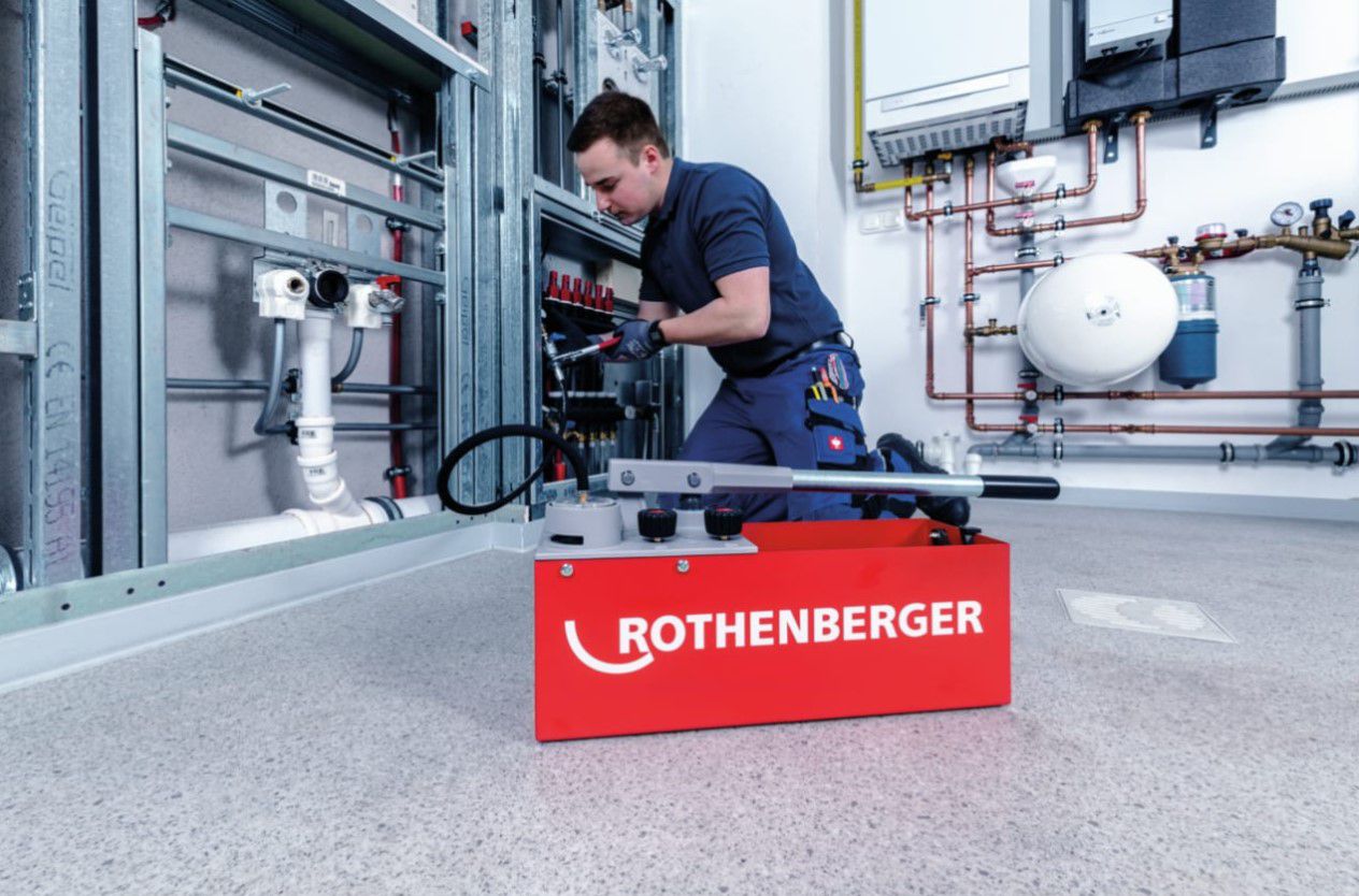 ROTHENBERGER Prüfpumpe, RP 50-S 6.0200, 12l, 0 - 60bar mit 1bar-Teilung - Sanitärwerkzeuge