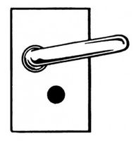 Drückerschloss ohne Zylinder (KABA usw.) für Ø-33mm-1", 42mm-1 1/4"und 48mm-11/2" - Drahtgeflecht und Zubehör