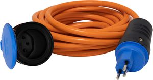 BRENNENSTUHL Verlängerungsleitung, orange, IP55 PUR-Kabel 5m, T13 Stecker, T13 Kupplung - Stromverteilung