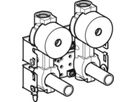 GIS-Montageplatte 461.156.00.1 zwei Wasserzählerstrecken mit UP-Ventil - Geberit Systemventile / Armaturen