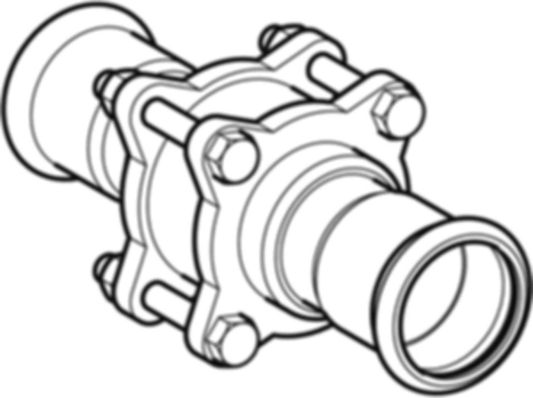 Rückschlagventil geflanscht 35mm 92144 - Geberit Systemventile / Armaturen