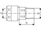 Übergang mit AG 16- 1/2" 3310 760 857 032 (760 853 107) - GF Instaflex-Klemmprogramm