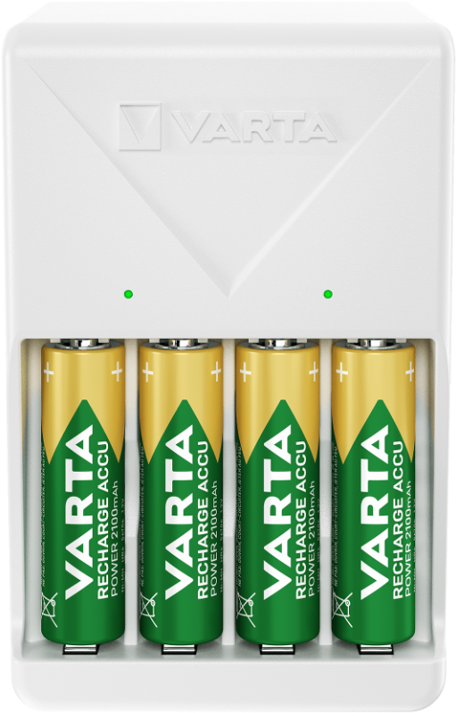 VARTA Batterieladegerät LCD Plug Charger 4xAA 2100 mAh - Elektrozubehör